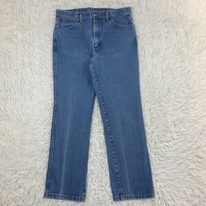 Vintage‎ Wrangler Jeans Men 33x39 Blue Pants 936 Cowboy Western Denim Tag 34x31